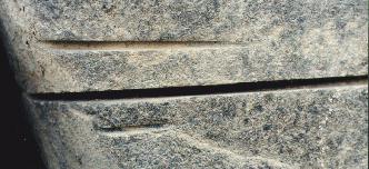 Saw Marks in Granite: Giza, Egypt c. 3,000 BC.